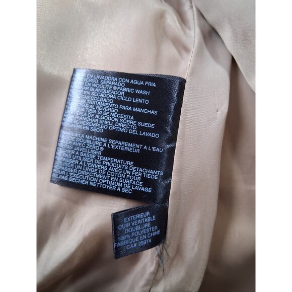 Y2k Vtg AR Bernardo Fashion Suede Womens size Medium Stitch Hippie Grunge Blazer - Picture 13 of 15